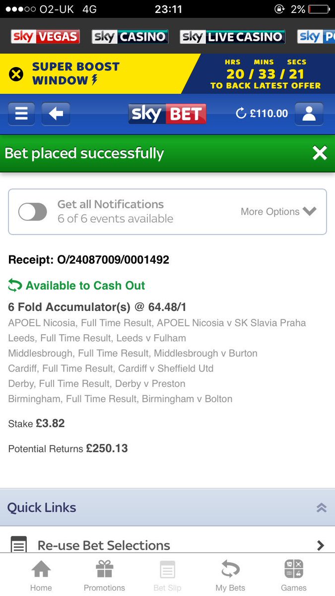 Aztips1's tweet photo. Big odds acca 🔥💰 #skybet #showmethemoney https://t.co/Sv9lmmrRBN