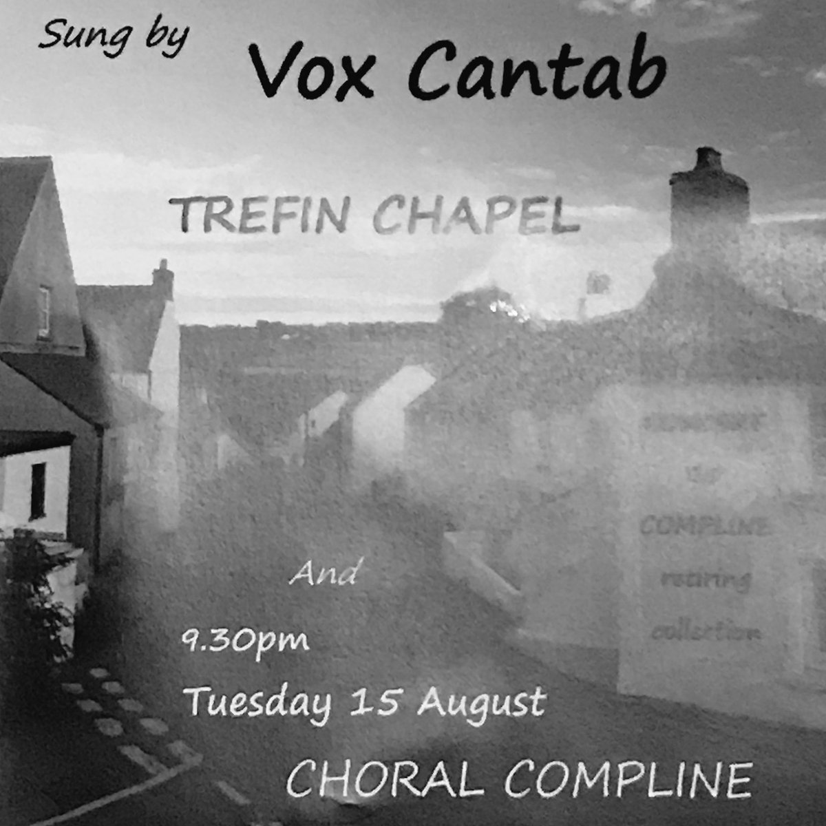 TrefinChapel's tweet photo. 15 August 2017: Choral Compline sung by Vox Cantab at Trefin Chapel  https://t.co/Tyyv80PKCL  #trefin https://t.co/0uwDNkASFB