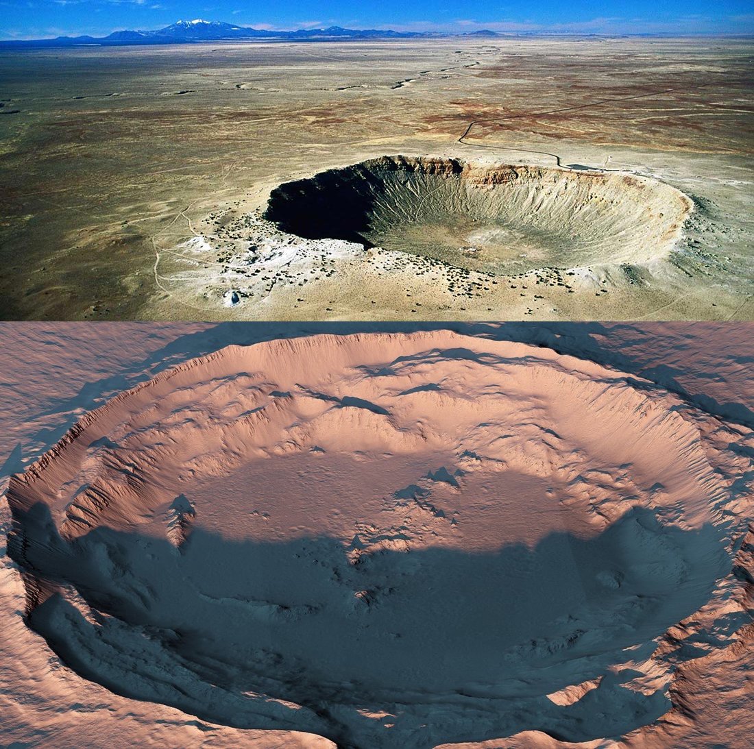 Самый большой кратер на планете. Метеор кратер Аризона. Метеорит Чиксулуб. Кратер Бэрринджера. Кратер Чиксулуб.