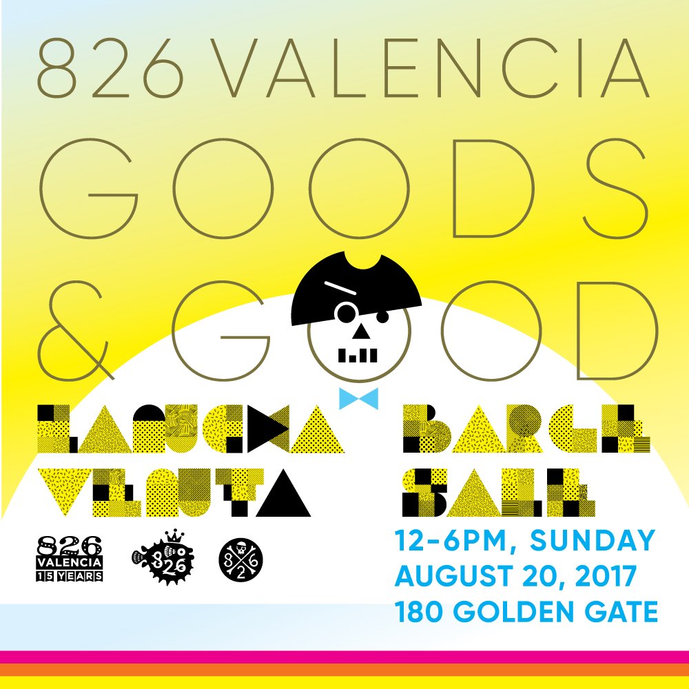 826valencia's tweet photo. Sunday, Aug 20 is the Tenderloin @SundayStreets! We're having a craft fair during the festivities. Stop by and shop! https://t.co/PlR2mS92Ns https://t.co/UIpDuuFAT0