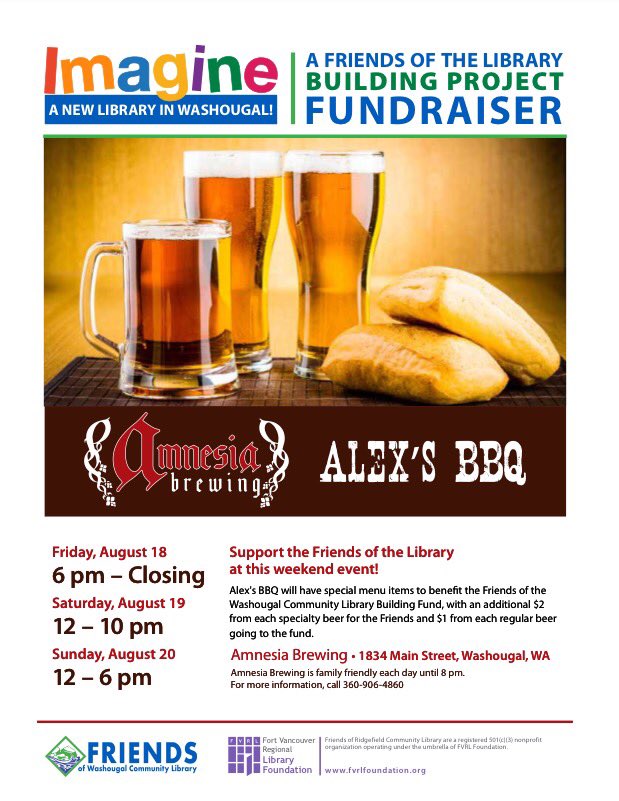 Join us this weekend for our annual Library Fundraiser!