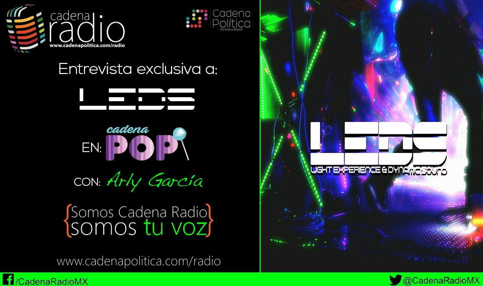 CadenaRadioMx's tweet photo. Hoy es lunes de #CadenaPop con @arlylett , entrevista con @ledsrockband Escúchanos 19:00 horas por https://t.co/r3RVV9WxaO https://t.co/TlChICuon9
