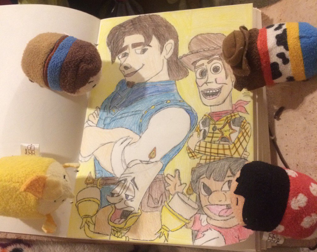 AlexLienau's tweet photo. Flynn/Eugene, Woody, Lumiere, and Lilo https://t.co/fiTtOMnncM