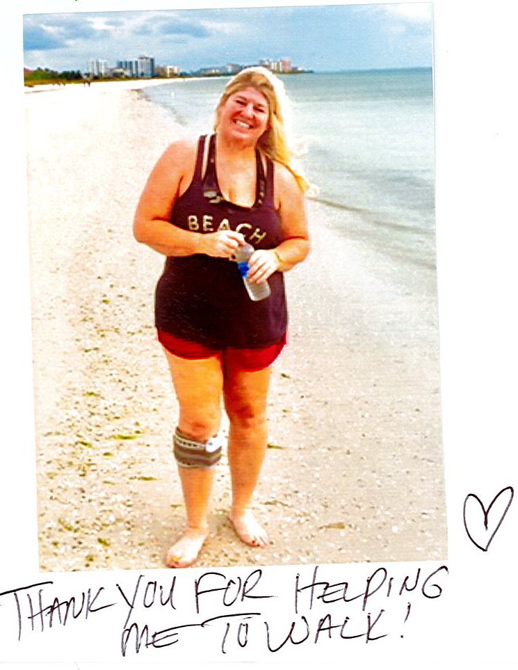 MS_Focus's tweet photo. Dawn is living her dream of walking on the beach again. She received a walking aide from our #ATProgram. #4MSFocus https://t.co/dBkYmAs2ZE https://t.co/C4Mu1dZD6t