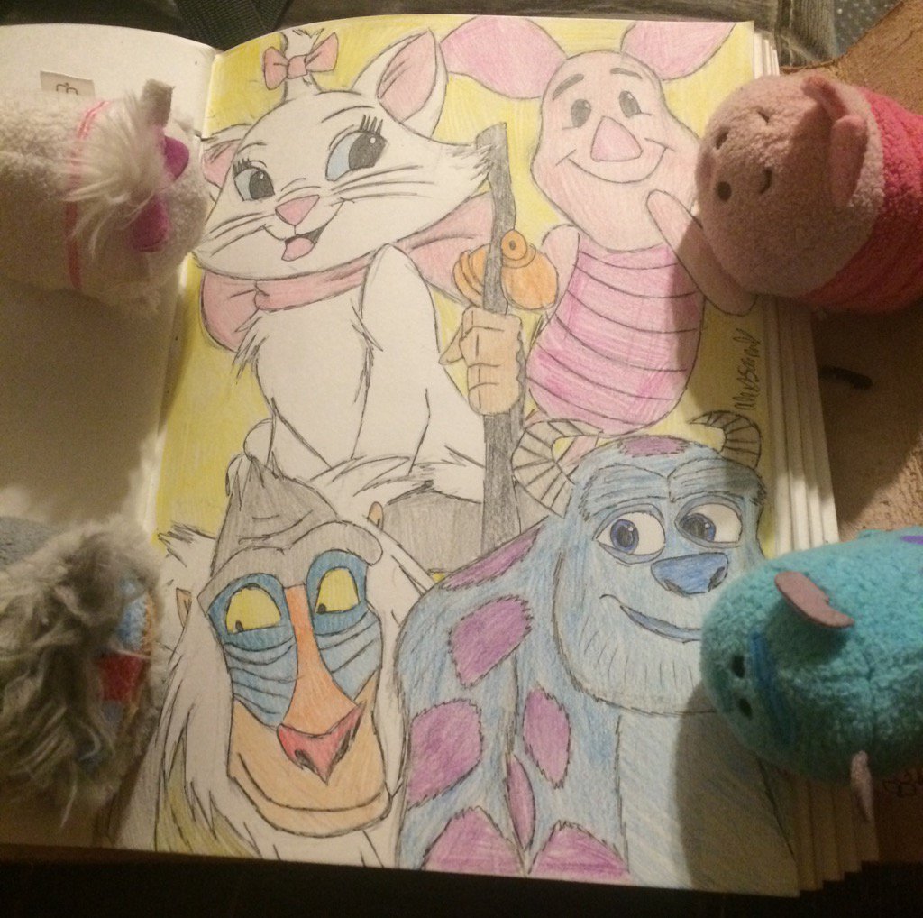 AlexLienau's tweet photo. Marie, Piglet, Rafiki, and Sulley https://t.co/KTEIjkFqEQ