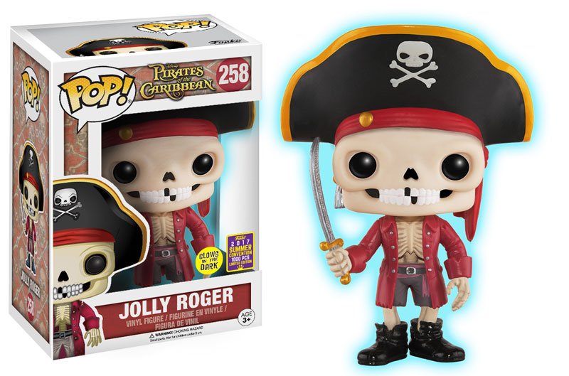 Funko's tweet photo. RT &amp; follow @funko for a chance to win an #SDCC 2017 exclusive glow in the dark Jolly Rodger Pop! https://t.co/ZK8cdIe5lT