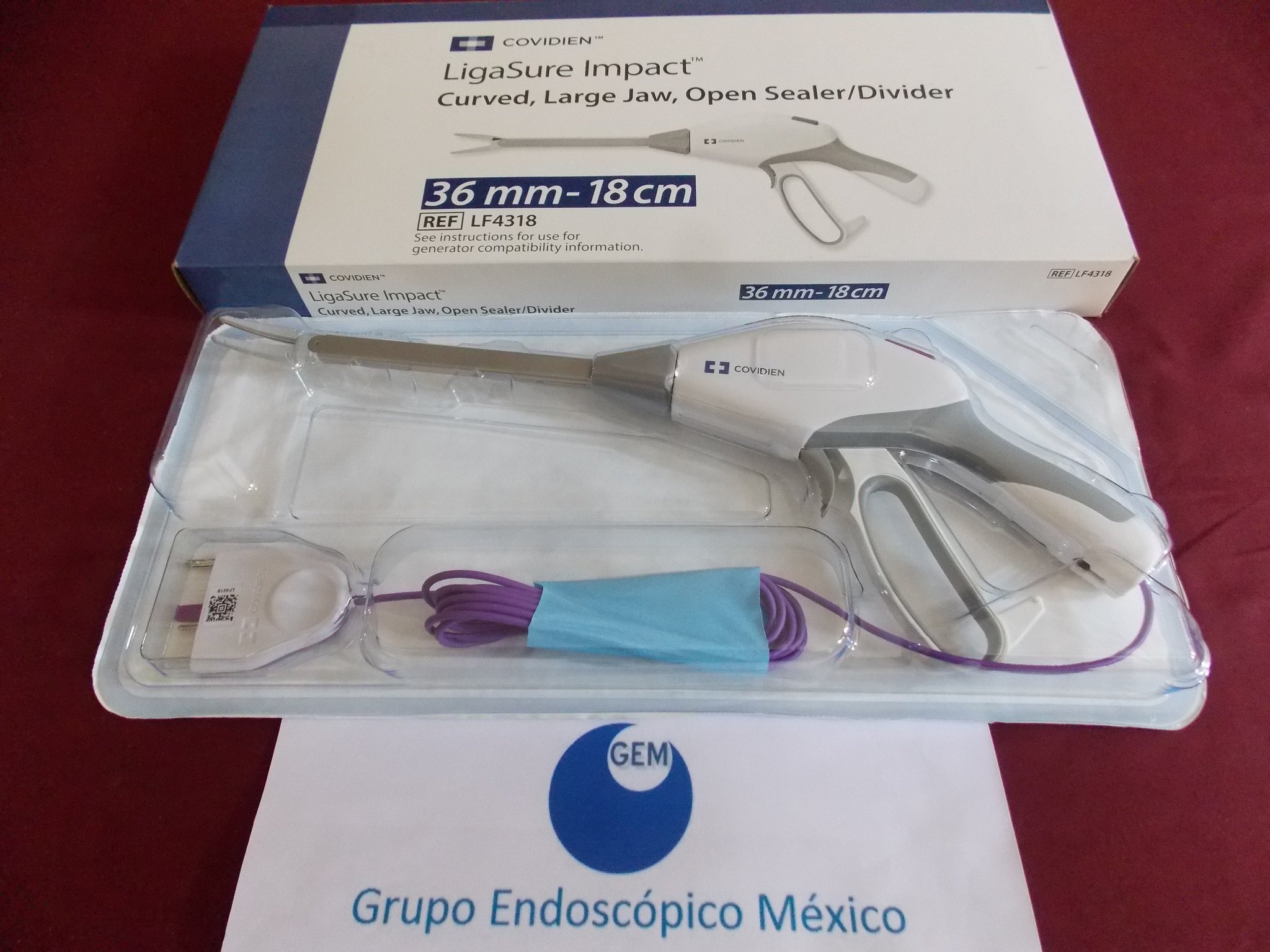 Huerta Entrada Persona Twitter 上的 GrupoEndoscopicoMex："Pinza LigaSure impact para cirugía abierta  de 36 mm x 18 cm punta curva compatible con sistema Forced Triad. Precio:  $5500. Informes xinbox https://t.co/Eg6hID6q4M" / Twitter