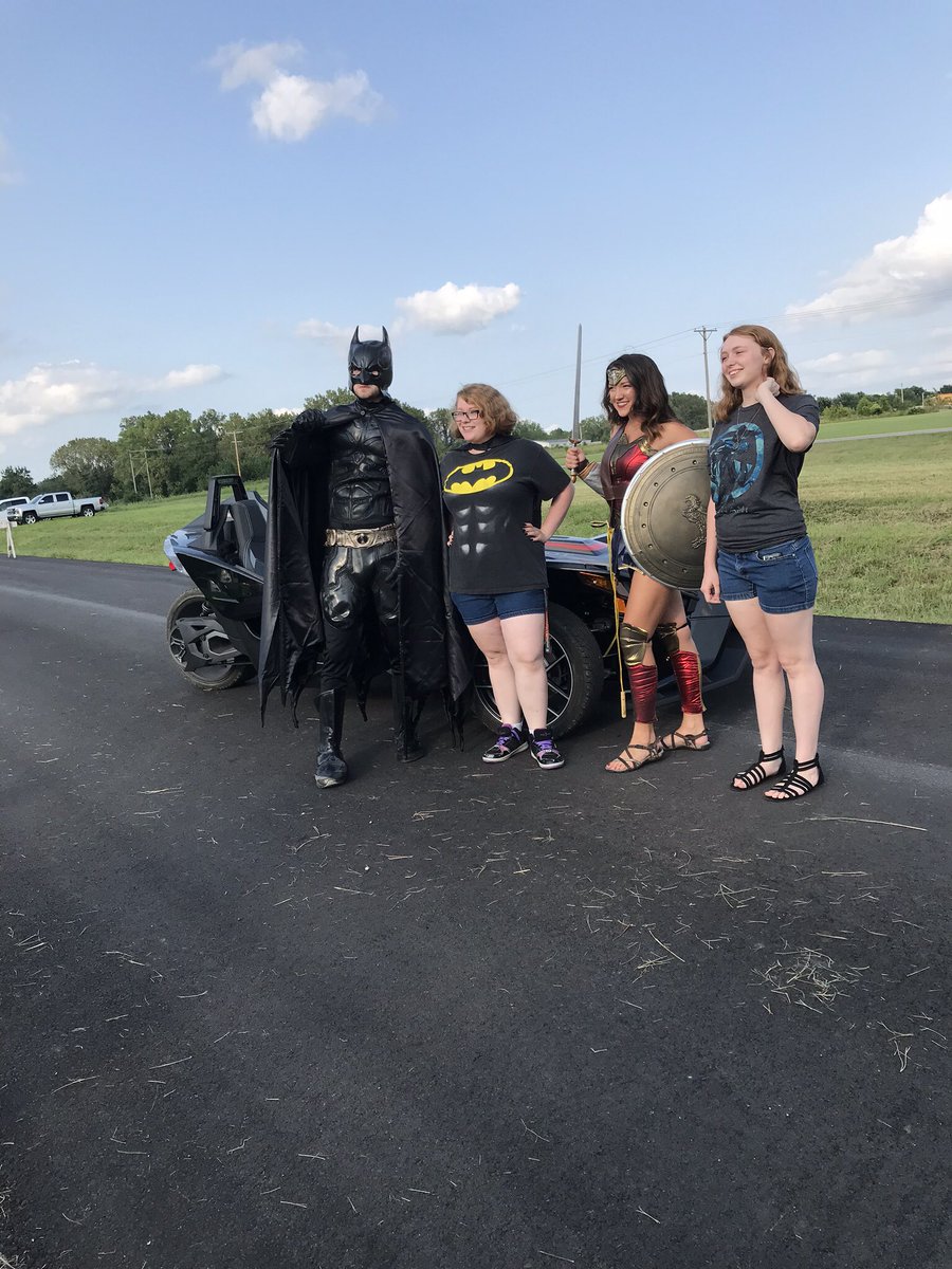 PastorTalent's tweet photo. Batman and Wonder Woman made a special guest appearance today!! #Back2SchoolEvent https://t.co/ThYMXCaOFn