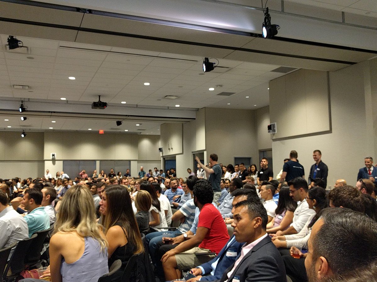 bennettaur's tweet photo. At #TechTO &amp; wondering who's worried about DDoS attacks, asking for a friend (@StunlockSec) https://t.co/KnFW9WWjFo