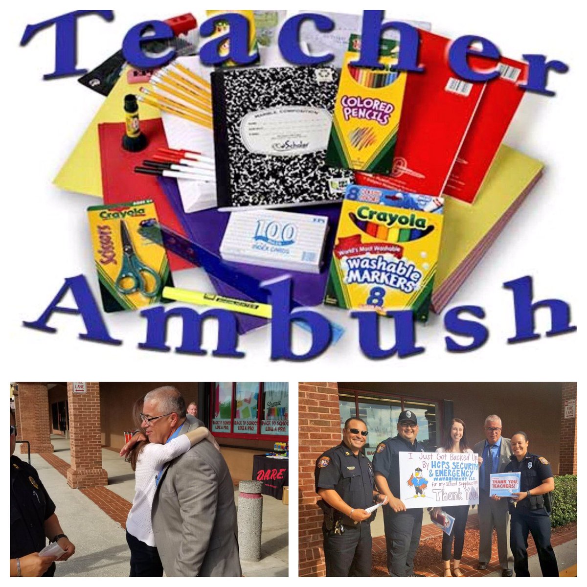 John Newman Hcpssecurityem Inaugural Teacher Ambush At Staples Supporting Those Who Prep Our Kids For Life Hcpsleaders Felt Awesome 2 Give Back T Co Yoqudf0tgh
