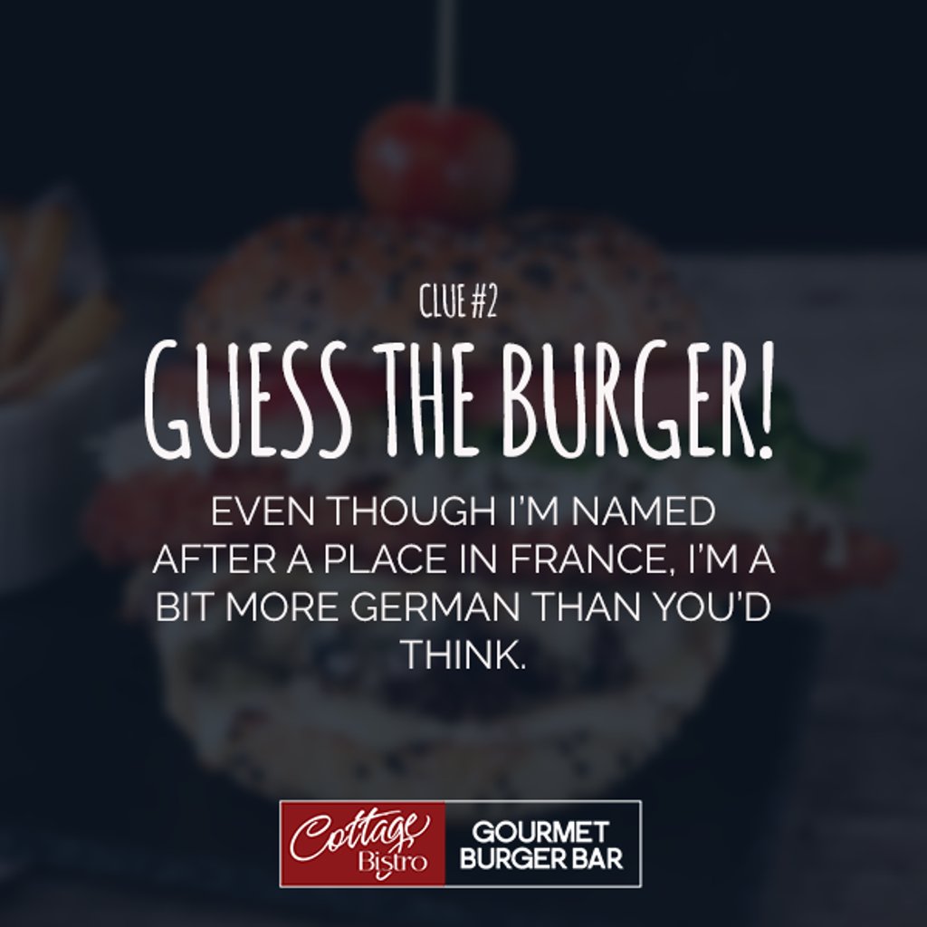 This Burger is Named After a Place...a Place That Eats #Schnitzel #guesstheburger #omnomnom #muskoka