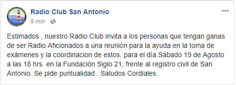 CE2RSA's tweet image. Aviso corregido, hora de inicio 18 hrs.