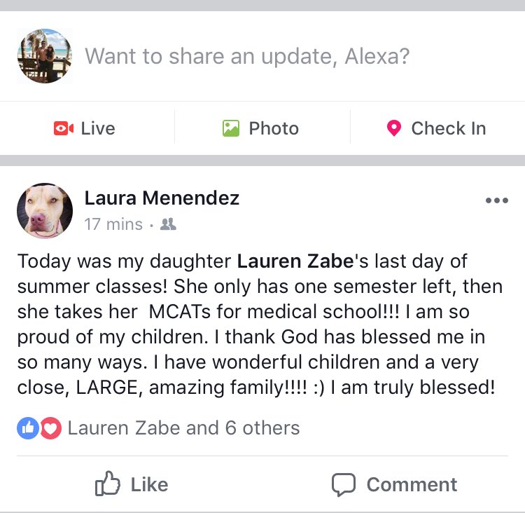 lexmenendez's tweet photo. My mom just wrote a paragraph about how proud she is of my sister but wrote "children" so it didn't seem like she was throwing shade... https://t.co/PW2ZA9kHvv