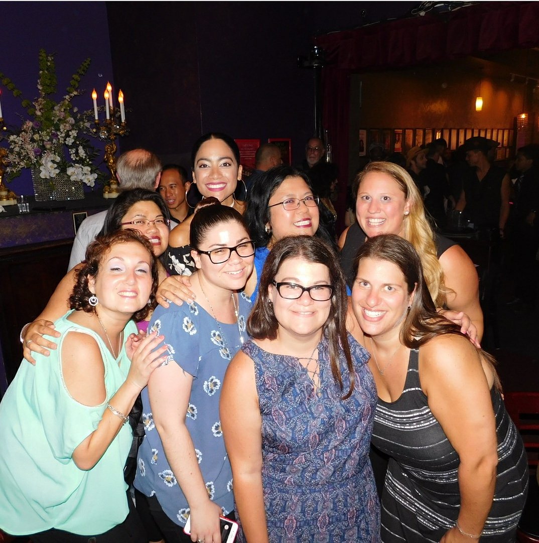 laughlovelive12's tweet photo. A perfect night with all these Wonderful friends and #OnYourFeet Cast ❤❤❤❤❤
#CabaretCares #OYFFinalDance  #Conga #OYFFans  @doreencita1 https://t.co/F63IXKZg6T