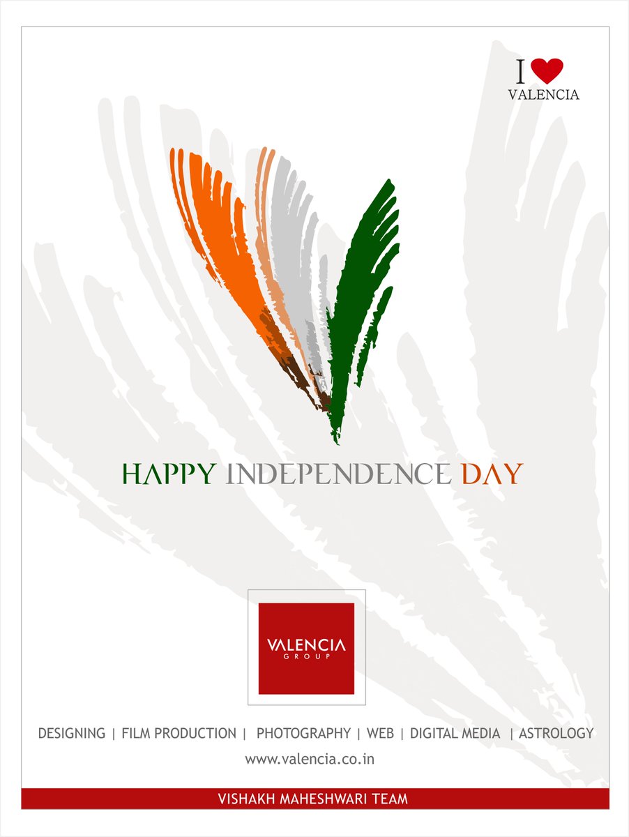 valencia_grp's tweet photo. May this #IndependenceDay Fills your life happiness and prosperity!
Happy Independence Day!

#IndependenceDay2017  #ilovevalencia #pune https://t.co/Z0WcpuWd3c