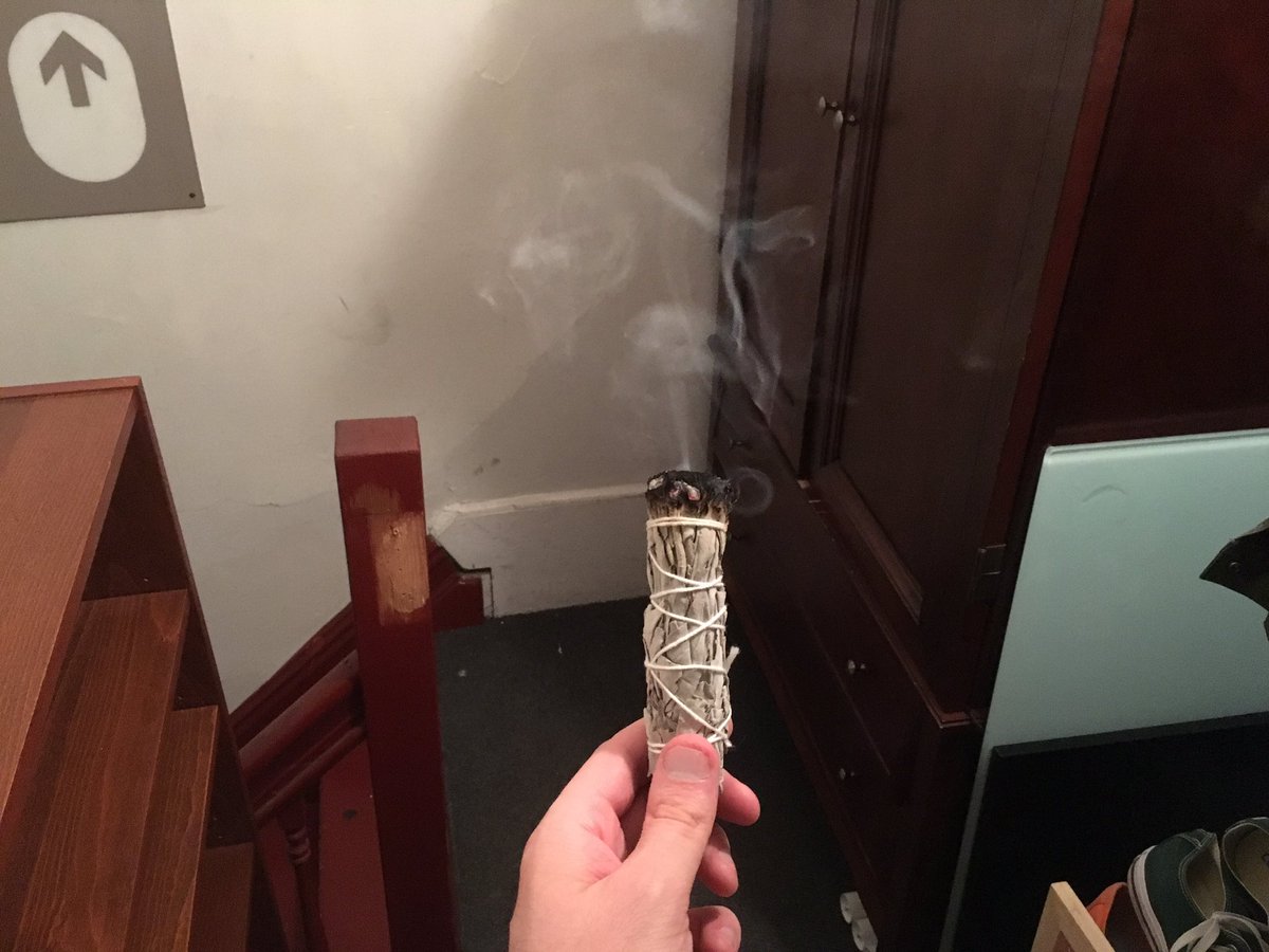 adamtotscomix's tweet image. Saging the hall, and definitely saging the hell out of this rocking chair.