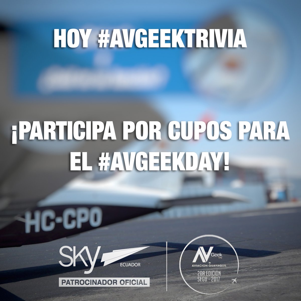 Sky_Ecuador's tweet photo. ¡Ha llegado el momento!
Participa en nuestra primera #AvGeekTrivia.
Encuentra el concurso en:
https://t.co/8WLMMqu558 https://t.co/lzkYIGASpl