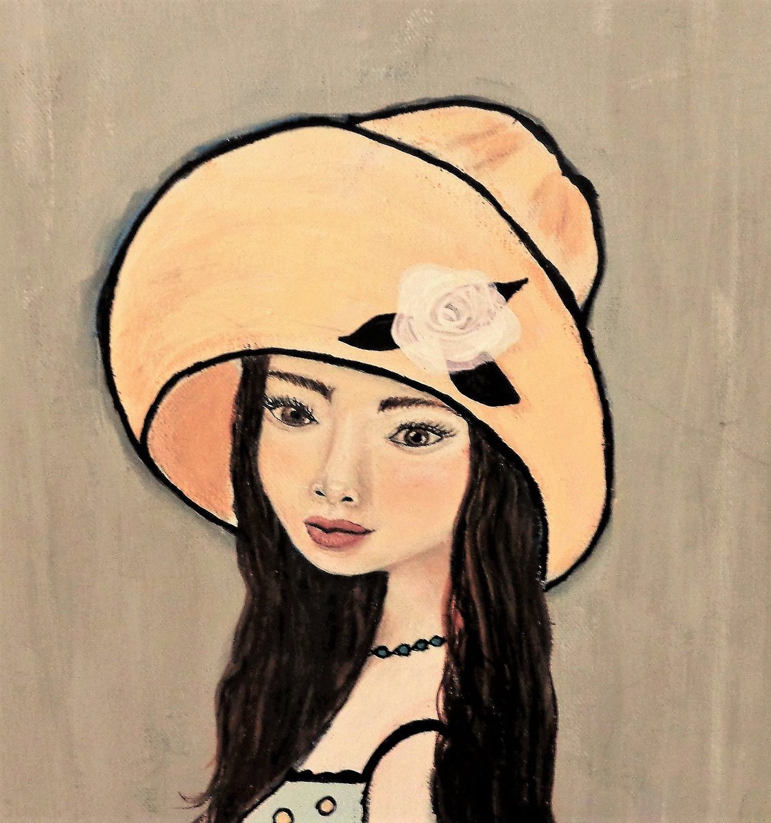 AunaKaty's tweet photo. Girl with Yellow Hat #acrylicpainting #girlportrait #girlswithhats #grayandyellow
https://t.co/2dhepZdAri https://t.co/mSHLkDnk7J
