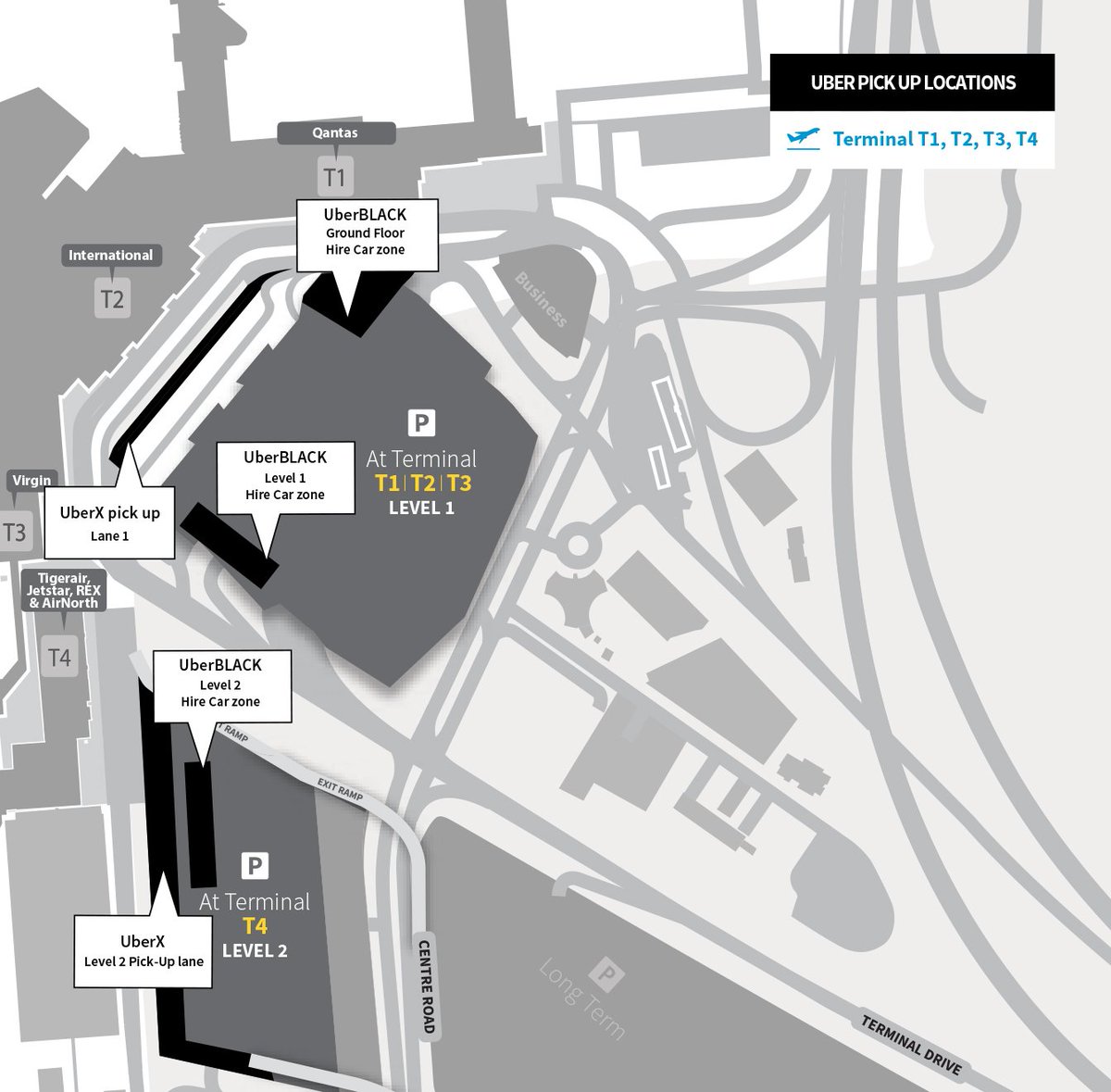 Uber will be available for passengers to get to and from the airport tomorrow, Wednesday 16 August. <a href="/Uber_Australia/">Uber Australia</a>