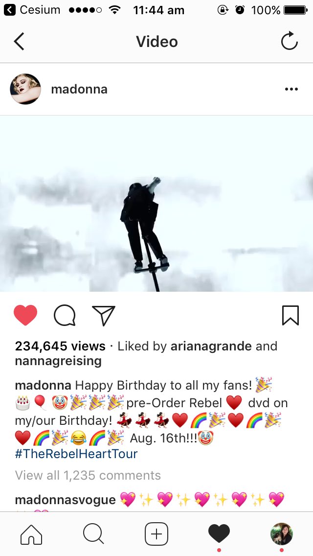 I\m going to take this happy birthday message from Madonna personally seeing as it is my birthday today and all 