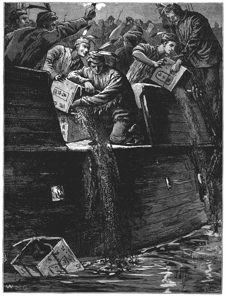 shannonrwatts's tweet image. To those upset about #Durham, reminder that in 1773 American colonists destroyed 342 chests of tea in Boston Harbor to protest the British.