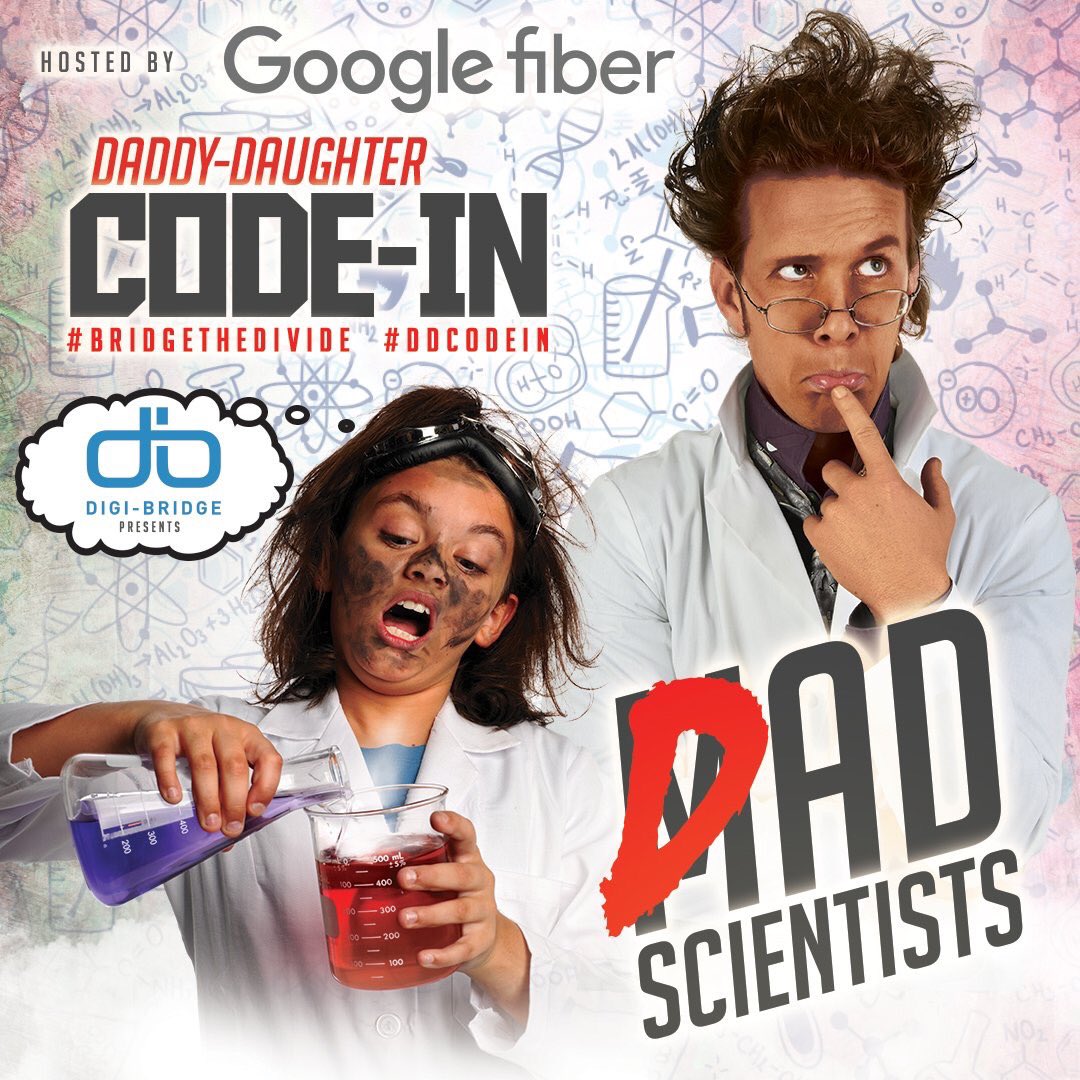David Jessup, Jr. (@dljessupjr) on Twitter photo Are you a Dad Scientist? Join <a href="/DigiBridgeUS/">Digi-Bridge</a> on Sept. 9 w/ your young lady for a Fall #DDCodeIn <a href="/googlefiber/">GFiber</a> in <a href="/CLTgov/">City of Charlotte</a>. 🍕, 🤖 + CODE! Are you a Dad Scientist? Join <a href="/DigiBridgeUS/">Digi-Bridge</a> on Sept. 9 w/ your young lady for a Fall #DDCodeIn <a href="/googlefiber/">GFiber</a> in <a href="/CLTgov/">City of Charlotte</a>. 🍕, 🤖 + CODE!
