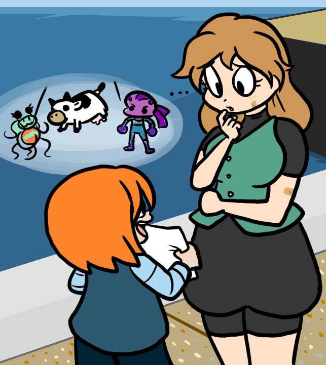 Chorocojo's tweet photo. Ahja has the scoop on aliens. They're cool and totally exist. She'll tell you all about them. Wait, stop, where are you going? #CLCity https://t.co/gieua68Ucg