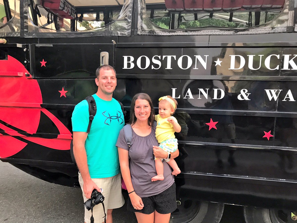 kbt_joy's tweet photo. .@BostonDuckTours was so much fun! #HaileyGrace was able to sit in the Captain's chair and drive in the Charles River! https://t.co/1GzOXtluFU