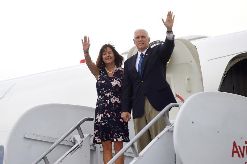 Reuters's tweet photo. Pence says 'failed state' in Venezuela threatens United States https://t.co/8AQl71gSyc https://t.co/sD0gsK1zGx