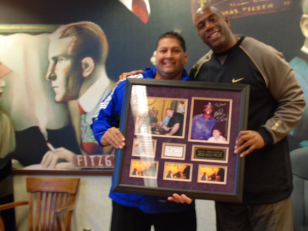davevabn's tweet photo. @cjbycookie @MagicJohnson Happy birthday EJ the DJ. Thank you for the memories https://t.co/VykN4IIW8j