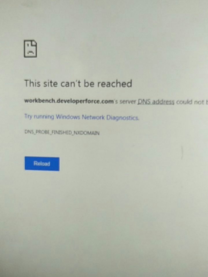 DavidBrowaeys's tweet photo. #salesforceWorkbench down? https://t.co/938WvCzt4H