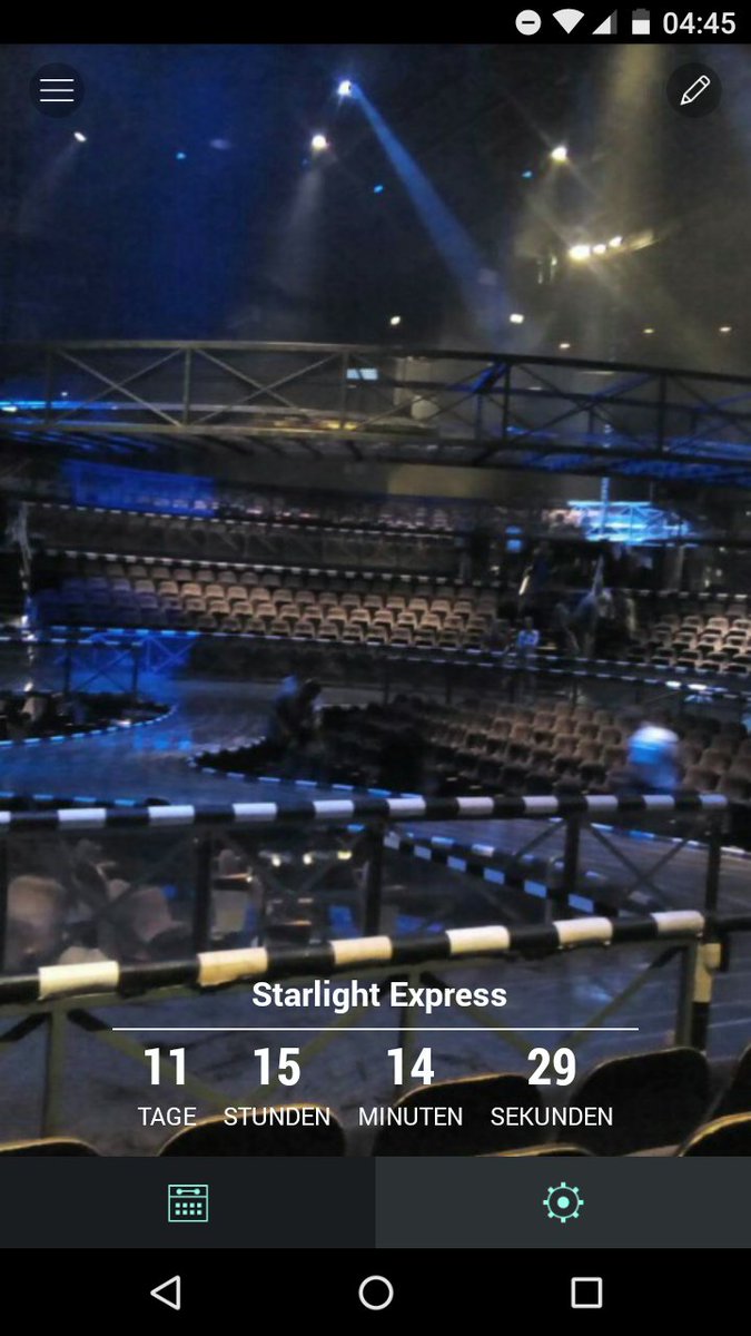 lostmylaugh's tweet photo. Hoffe die Zeit geht schnell rum. Schade das Sian Urlaub hat
 :'-( @StarlightExpr #starlightexpress #vorfreude #saturdaynight #bochum #love https://t.co/3GHKZ3LzVe