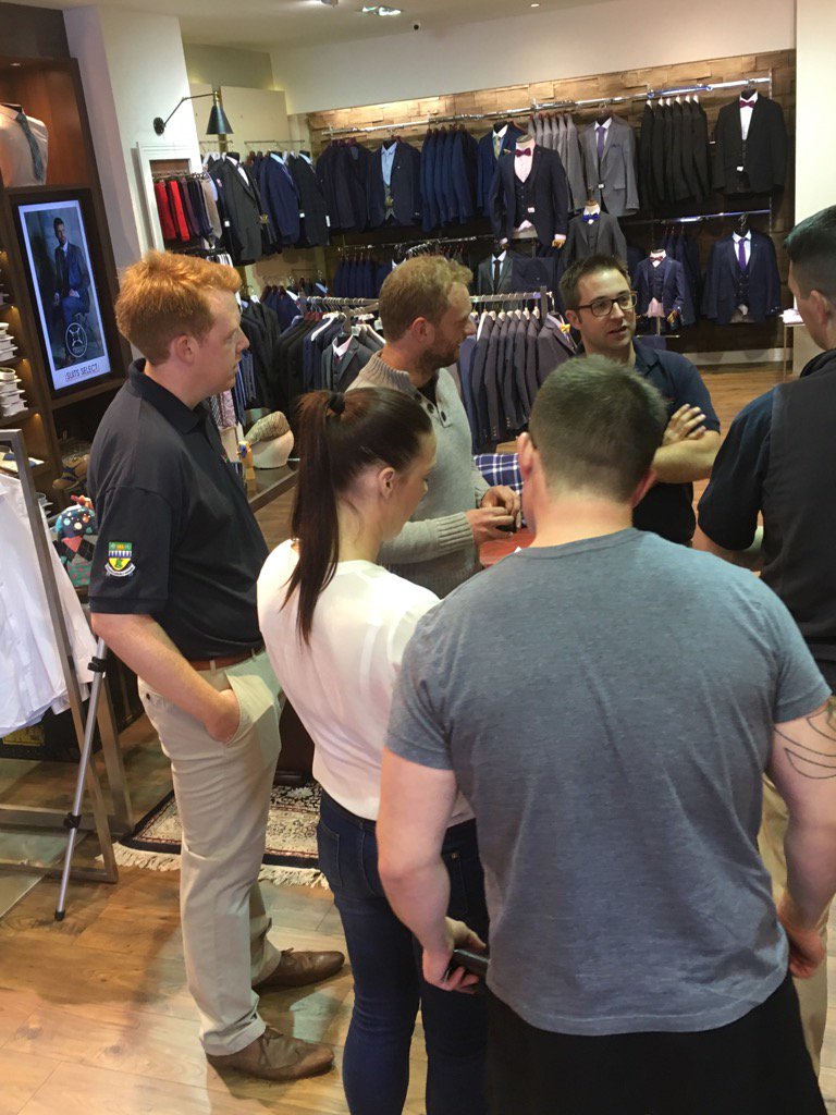 tralee_tandc's tweet image. It's busy down in @SuitsSelectIE today with all 64 @RoseofTralee_ escorts getting suited and booted #Roseoftralee