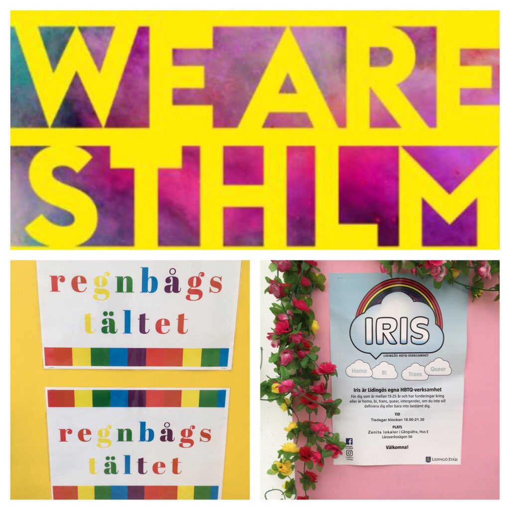 Kom och besök Lidingös HBTQ-verksamhet IRIS! #wearesthlm #ungdomsfestival #irislidingo