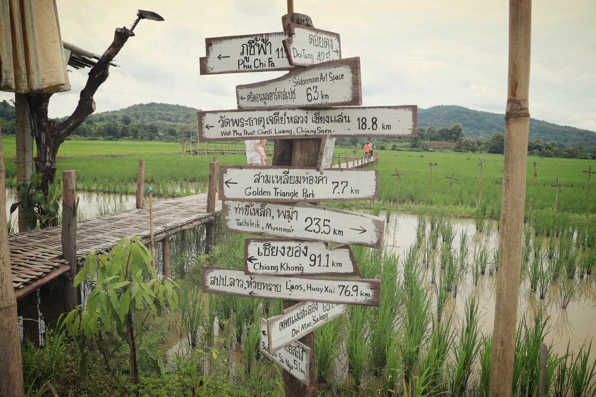designworkplan's tweet photo. "Wayfinding" at the golden triangle Thailand 🇹🇭 #chiangrai #signingoff #joy #familytime #vacation #thailand #laos #myanmar #wayfinding https://t.co/tR2t2zn2Nl