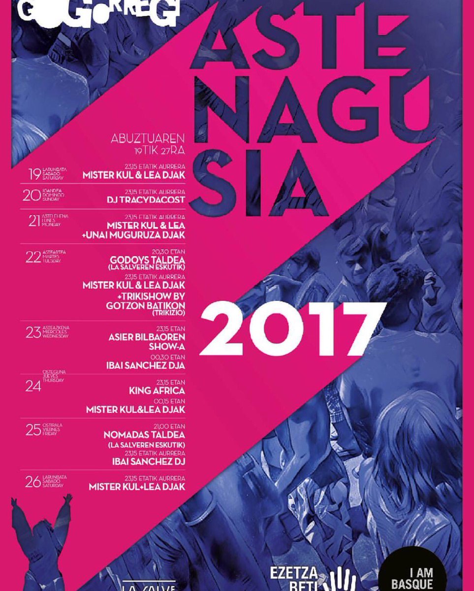 NOS VEMOS EL 25 EN FIESTAS DE BILBAO! 🤘🏼