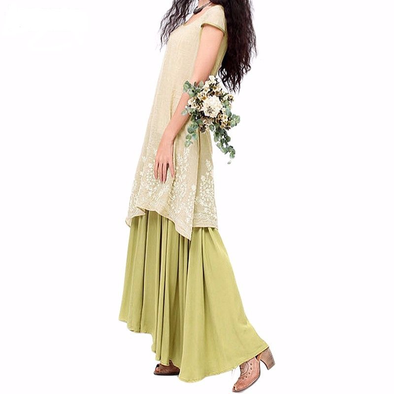 Victoriaswing's tweet photo. victoriaswing Summer Casual Loose O Neck Short Sleeve Floral Embroidery Long Maxi Dress Vintage Vestidos  Quality-https://t.co/JyjClQTZpf https://t.co/IB4X6zHito