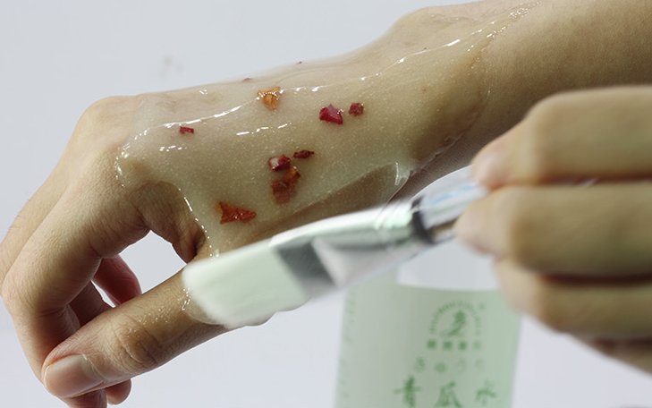 MaskPaper's tweet image. Transparent gel mask, mask powder, collagen mask