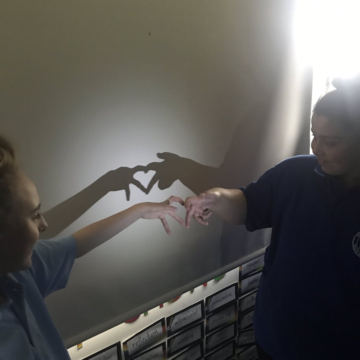 kate_tishler's tweet photo. Today 5/6T explored how light creates shadows! #science #explorers #investigators #weareontoit #shadowplay @Minto_P_S https://t.co/wJrfD7vFkd