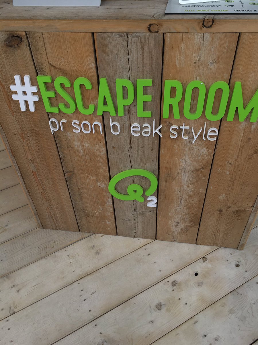 Escape room in prison break style ✔️leuke ervaring en echte aanrader 🤘 @Qmusic_BE <a href="/Q2_official/">Q2</a> #QBeachHouse #escaperoom #PrisonBreak