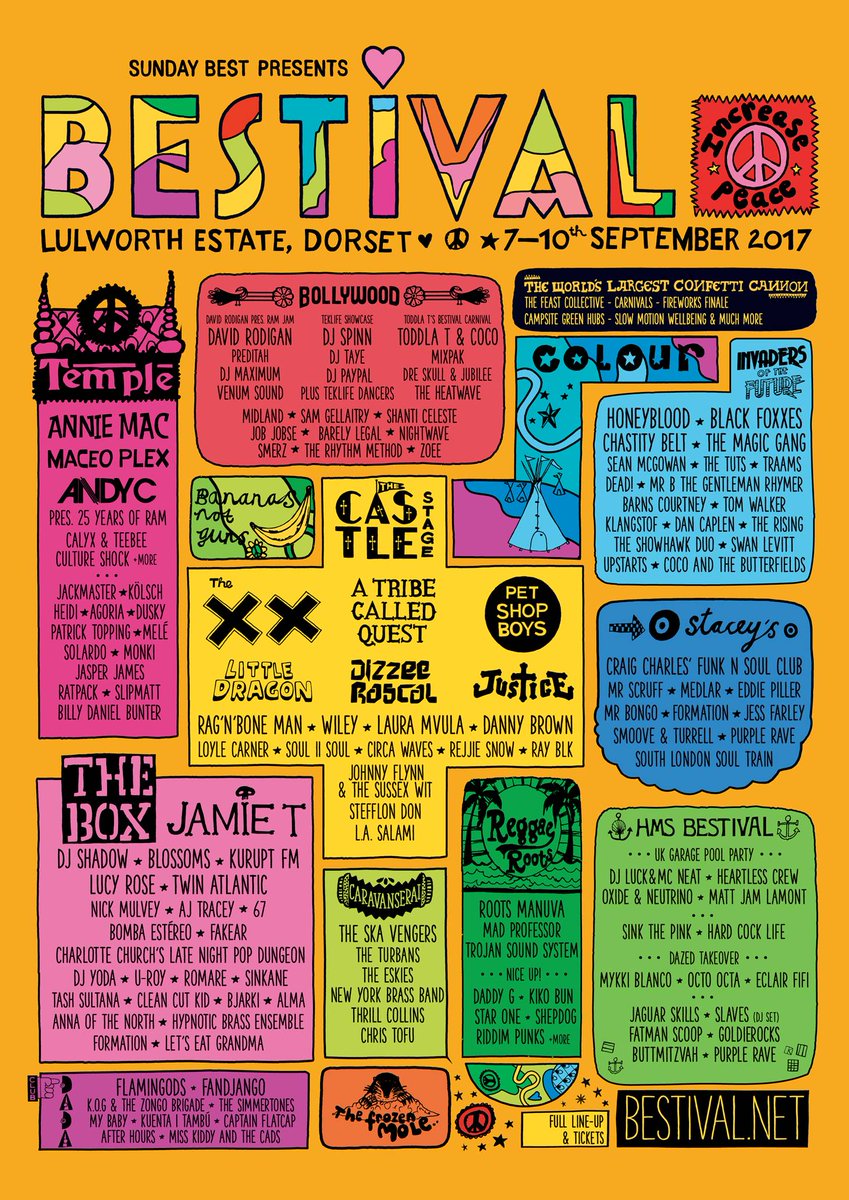We’ve got a pair of tickets to give away to next month’s <a href="/Bestival/">Bestival</a>(7th-10th Sept).RT this tweet to enter.Comp closes on Friday #Bestival17
