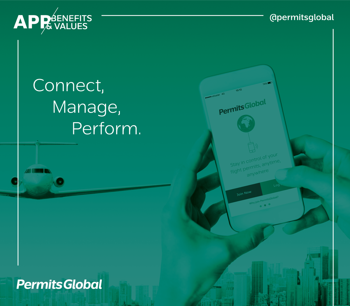 PermitsGlobal's tweet photo. Connect, Manage, Perform.

#PermitsGlobal #FlightPermitApp #FlightPermits #Aviation #Airlines #PrivateJet #OverFlightPermit #LandingPermit https://t.co/sI0nRXwNVU