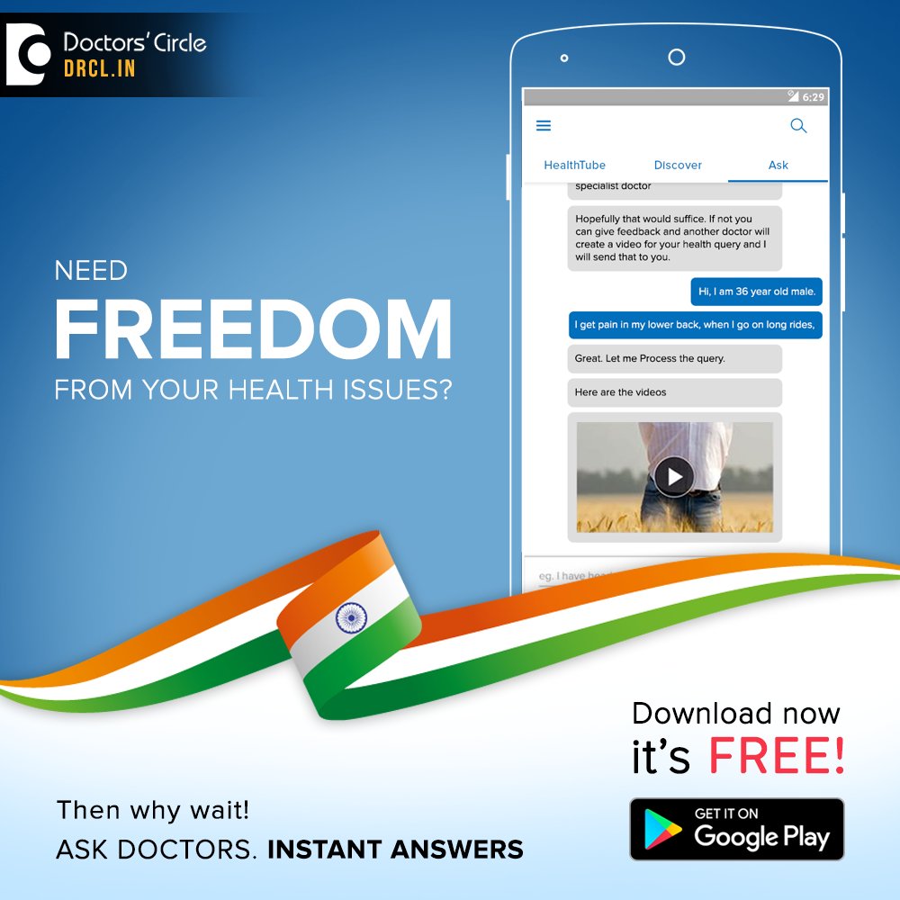 DoctorsCirclein's tweet photo. Need Freedom from your Health Issues!
Then why wait!
Ask Doctors. INSTANT ANSWERS
Visit https://t.co/EjlJdO56oF to know more. https://t.co/lnMly0ebm8