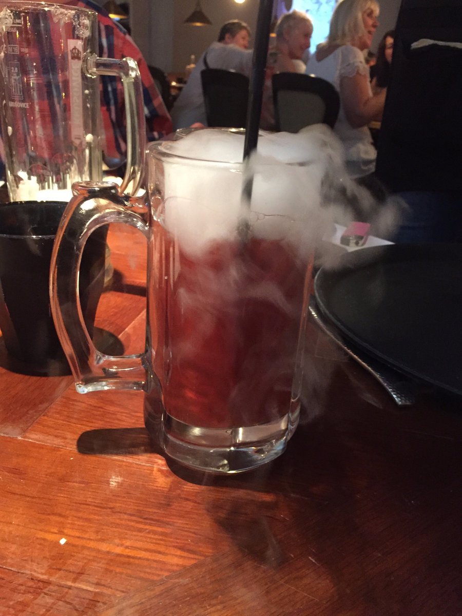 Allaboutice1's tweet photo. Grace here at AAI went to @TheAlchemistUK and tried some of their cocktails. Look at the different great effects dry ice made! ❄️ https://t.co/Opf8FJlvrA