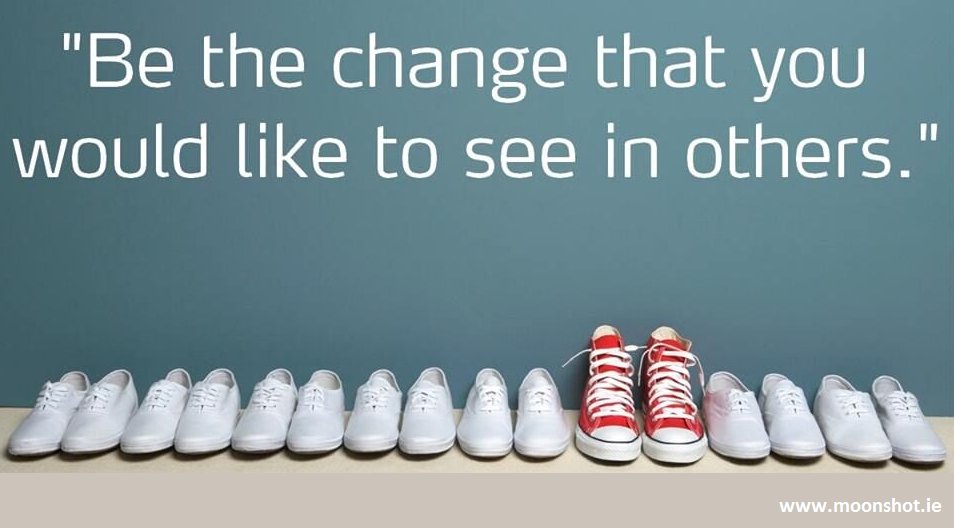 MoonshotC's tweet photo. Be the change that you'd like to see is others and don't be afraid to be yourself #FindYourMoonshot #CreateYourMoonshot #AchieveYourMoonshot https://t.co/RrkzGeOxmk