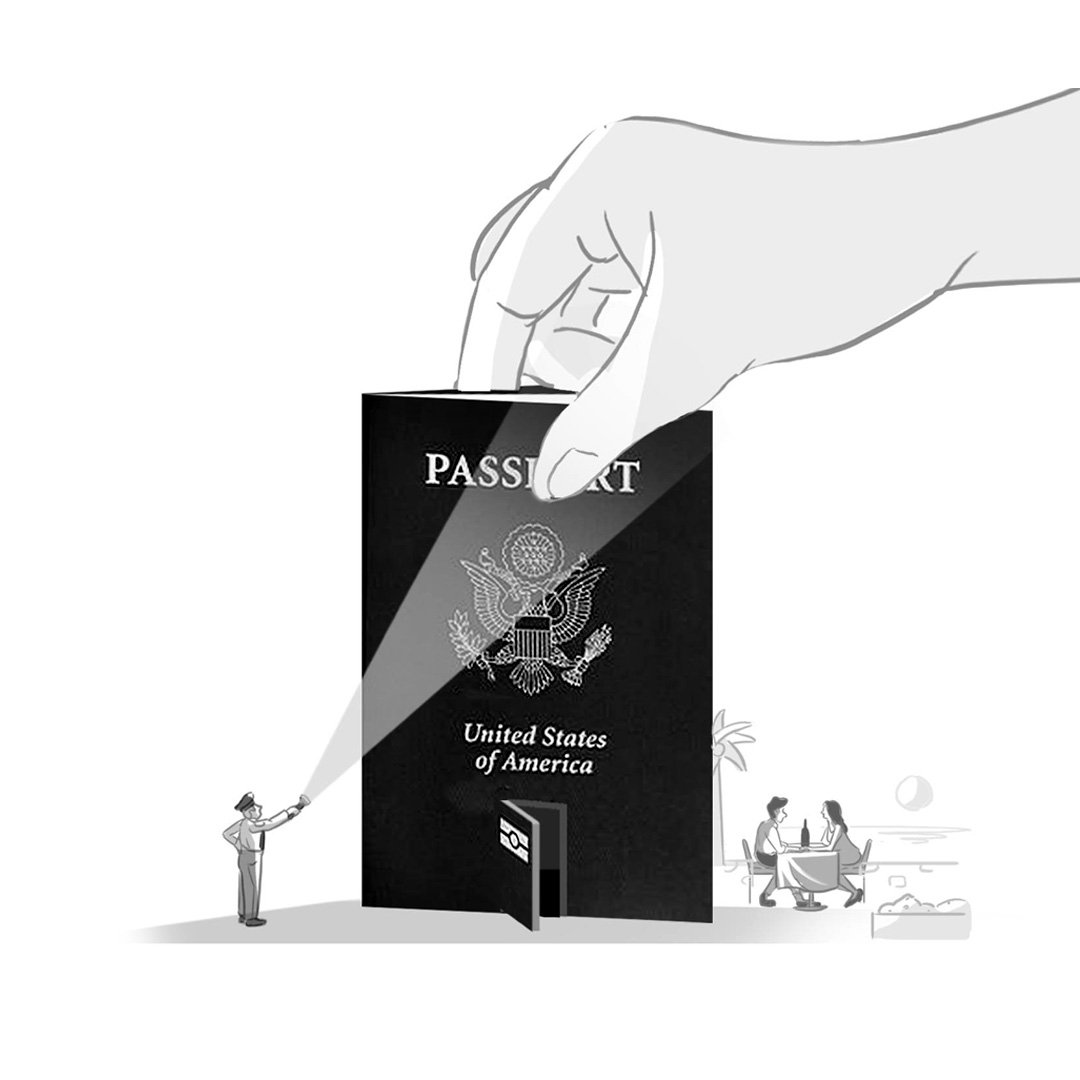 Editorial for Endless Vacation mag about protecting your passport whilst on holiday. Here are some of the other sketches too #Travel