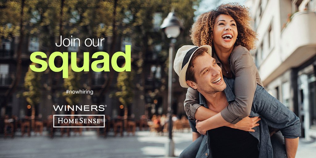 Join our Winners/HomeSense squad in BC! If ur looking 4 an exciting #parttimejob apply today! #squadgoals #squad #BC thisisuswinners.ca/position.asp?s…