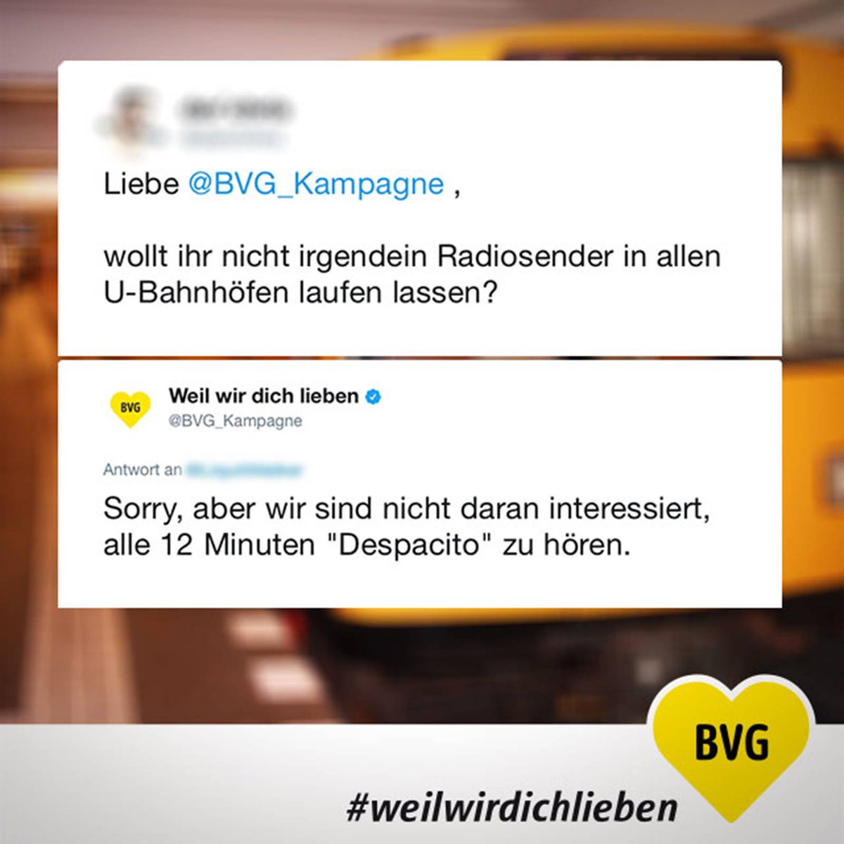 BVG_Kampagne's tweet photo. Es würden doch sowieso nur alle falsch mitsingen. https://t.co/jYAh5QQnFr