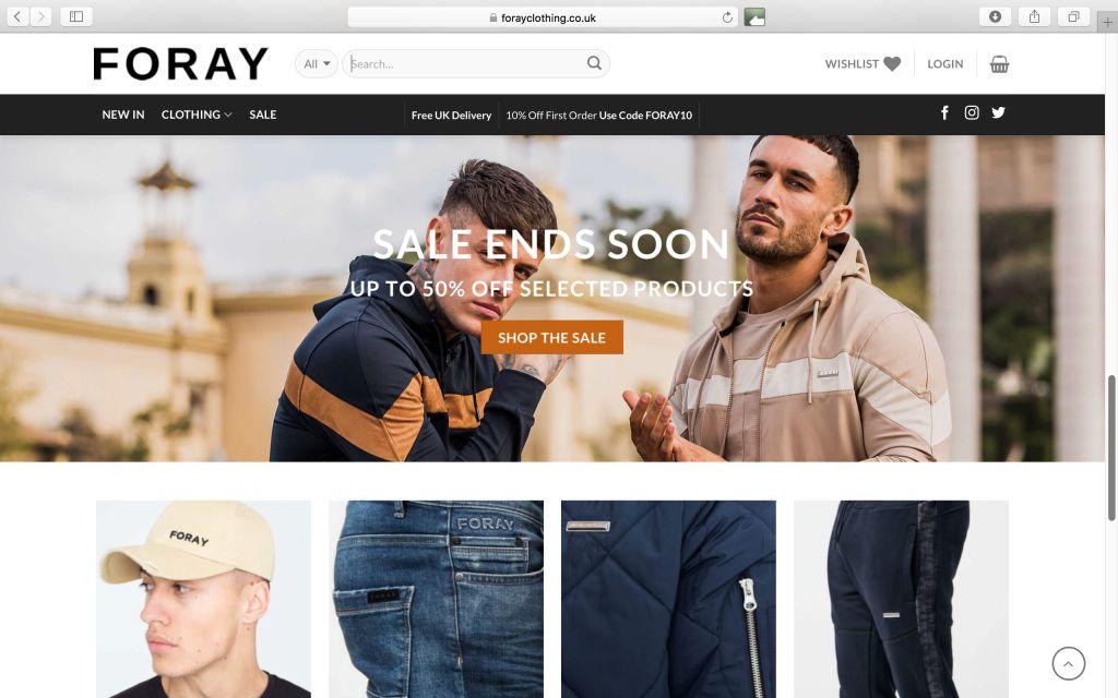Foray Clothing launches new website bit.ly/2x0KaKq <a href="/ForayClothing/">Foray Clothing</a> #fashion