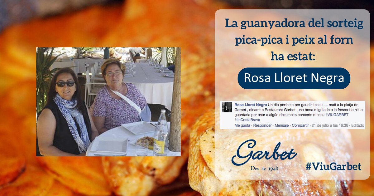 ViuGarbet's tweet photo. LA Rosa Lloret Negra GAUDINT DEL PREMI PICA PICA + PEIX que va guanyar en el sorteig de FCBK del mes de juliol. Aquest agost #gambes #Llançà https://t.co/2JH2NjkLpZ